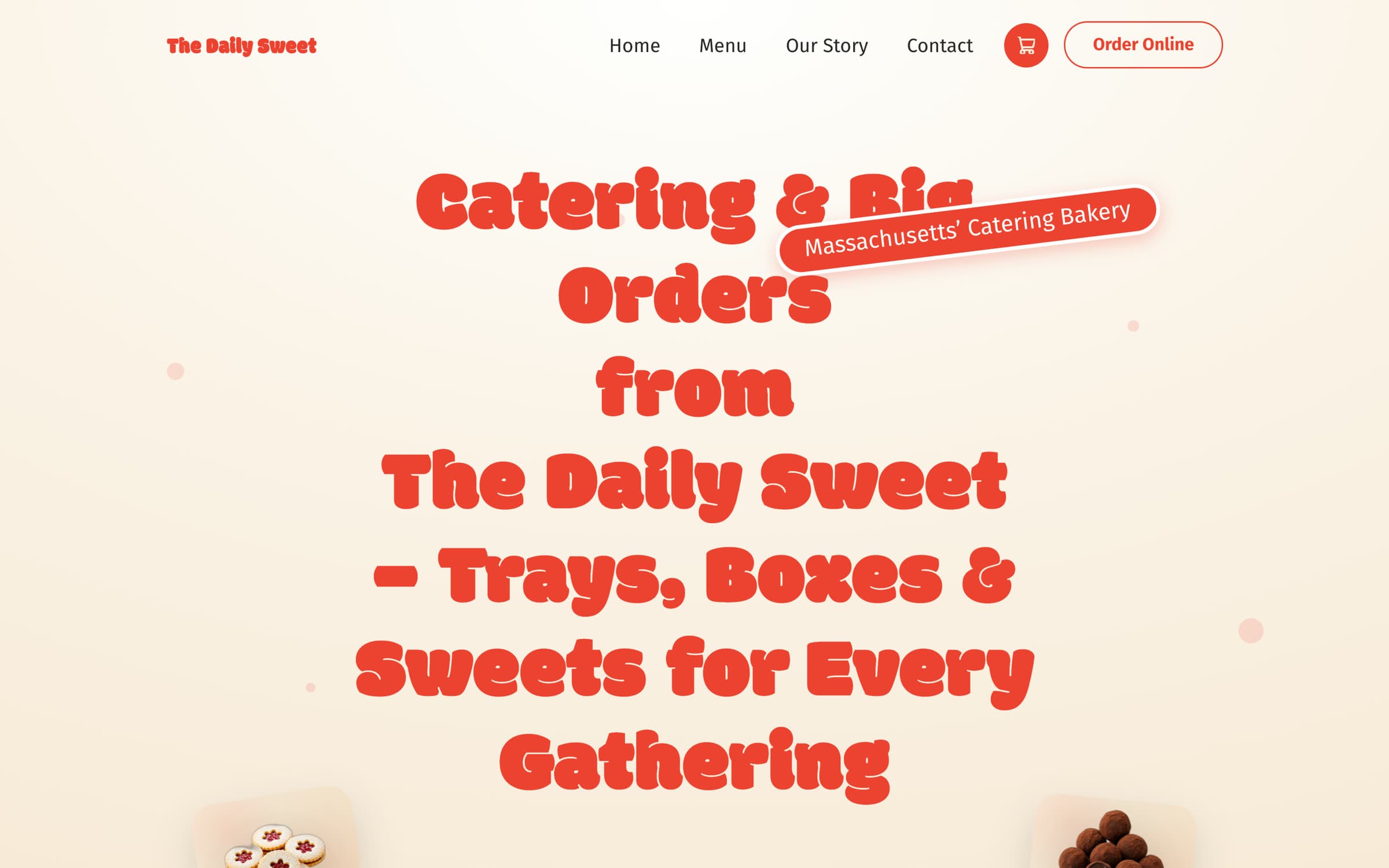 The Daily Sweet homepage