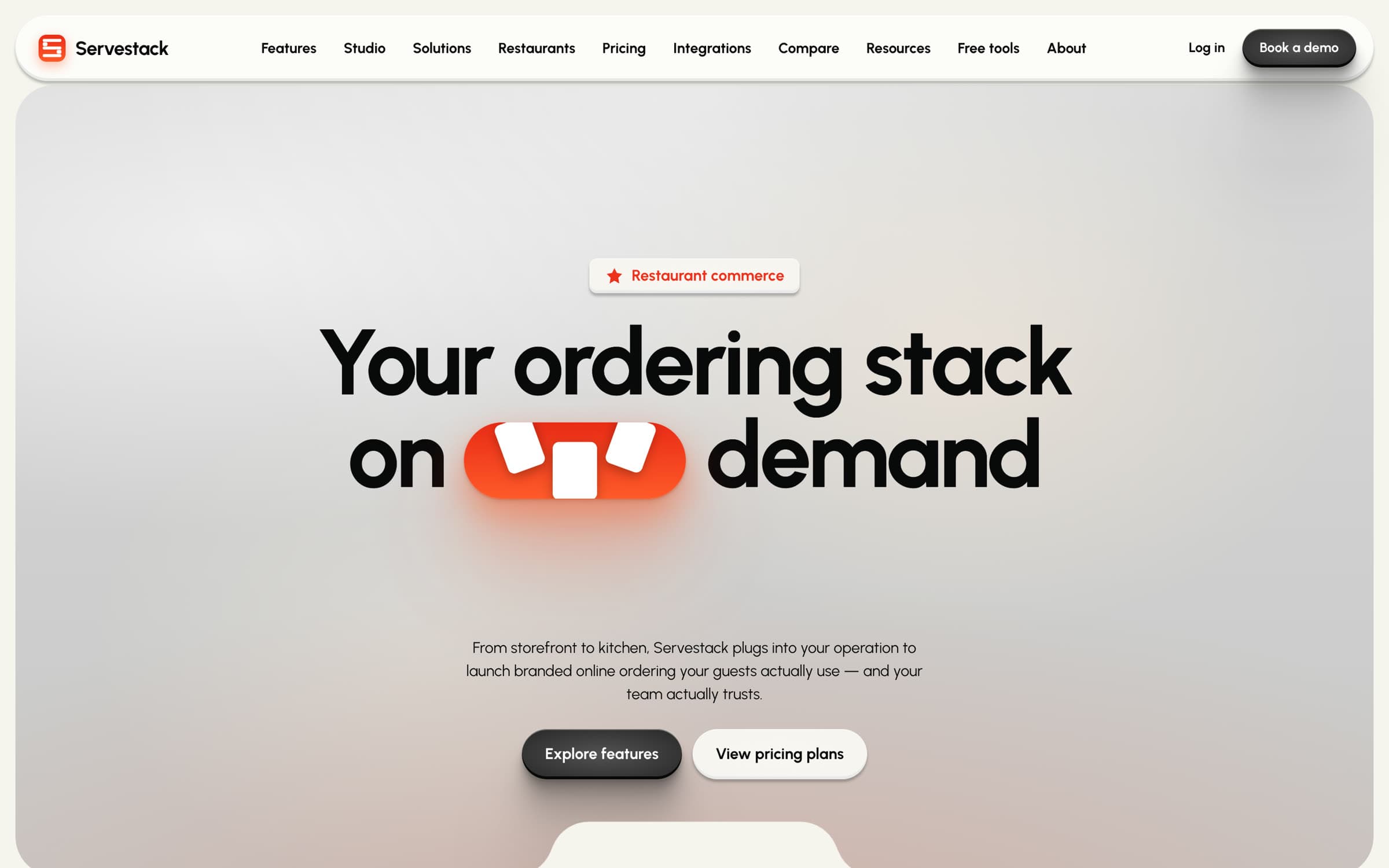 ServeStack homepage